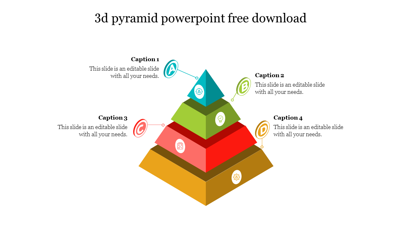 3d Pyramid Powerpoint Free Download For Presentation 7719